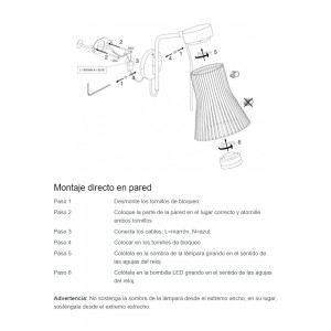 Lampara de pared moderna Secto Petite 4630