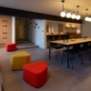 Pouf Aia de Ondarreta. Poufs de diseño. Pouf geométrico para salón.