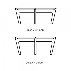 Mesa auxiliar Tray de Softline. Mesas auxiliares para salón de diseño nórdico.
