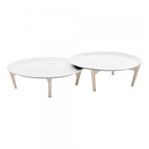 Mesa auxiliar Tray de Softline. Mesas auxiliares para salón de diseño nórdico.