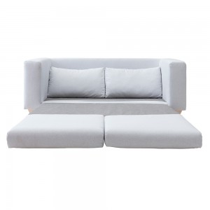 Sofá cama de diseño Victor con posterior ajustable para dormitorio de Softline.