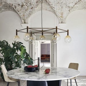 Lámpara techo Sofì de Bonaldo. Diseños italianos de iluminación interior.