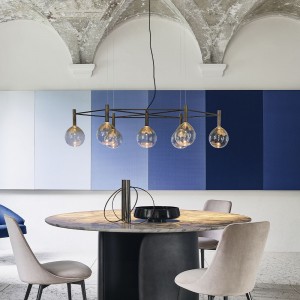 Lámpara techo Sofì de Bonaldo. Diseños italianos de iluminación interior.