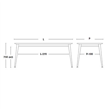 Mesa fija moderna Don de Ondarreta. Mobiliario de diseño. Mesas de interior.