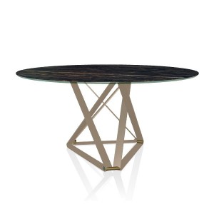 Mesa Delta Redonda 150 de Bontempi. Mesas fijas o extensibles modernas de diseño italiano.