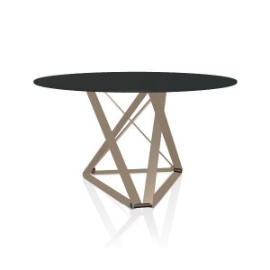 Mesa Delta Redonda 150 de Bontempi. Mesas fijas o extensibles modernas de diseño italiano.