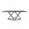 Mesa Delta Rectangular Mármol de Bontempi.  Mesas fijas modernas de diseño italiano.