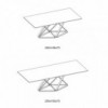 Mesa Delta Rectangular Mármol de Bontempi.  Mesas fijas modernas de diseño italiano.