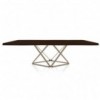 Mesa Delta Rectangular madera/cristal de Bontempi. Mesas fijas modernas de diseño italiano.