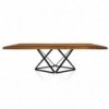 Mesa Delta Rectangular madera/cristal de Bontempi. Mesas fijas modernas de diseño italiano.