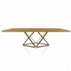 Mesa Delta Rectangular madera/cristal de Bontempi. Mesas fijas modernas de diseño italiano.