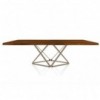 Mesa Delta Rectangular madera/cristal de Bontempi. Mesas fijas modernas de diseño italiano.