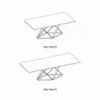Mesa Delta Rectangular madera/cristal de Bontempi. Mesas fijas modernas de diseño italiano.