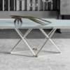 Mesa Delta Extensible Rectangular Madera/Cristal de Bontempi. Mesas de diseño italiano.