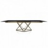 Mesa Delta Extensible Rectangular Madera/Cristal de Bontempi. Mesas de diseño italiano.