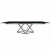 Mesa Delta Extensible Rectangular Madera/Cristal de Bontempi. Mesas de diseño italiano.
