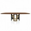 Mesa Imperial Cantos Redondeados de Bontempi. Muebles modernos italianos de madera.
