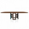 Mesa Imperial Cantos Redondeados de Bontempi. Muebles modernos italianos de madera.
