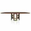Mesa Imperial Cantos Redondeados de Bontempi. Muebles modernos italianos de madera.