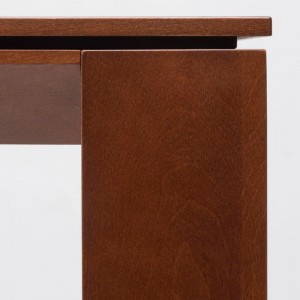 Mesa extensible moderna Iru de Ondarreta. Mobiliario de diseño