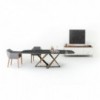 Mesa Millennium XXL Cantos Redondeados de Bontempi. Mesas fijas de diseño italiano.