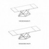 Mesa Delta Extensible Rectangular Cerámica/Mármol  de Bontempi. Mesas de diseño italiano.