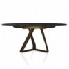 Mesa Millennium redonda extensible de Bontempi. Muebles modernos italianos.