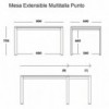 Mesa extensible Punto de Ondarreta. Mobiliario de diseño