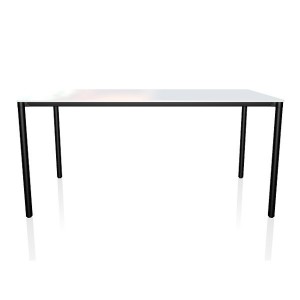 Mesa Moon Rectangular de Bontempi. Catálogo de mesas fijas o extensibles de diseño italiano.