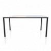 Mesa Moon Rectangular de Bontempi. Catálogo de mesas fijas o extensibles de diseño italiano.