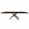 Mesa Artistico Fija Madera de Bontempi. Muebles modernos de diseño italiano.