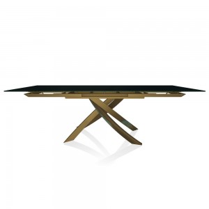 Mesa Artistico Extensible Cerámica de Bontempi. Muebles modernos italianos.