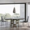 Mesa Imperial Cantos Redondeados de Bontempi. Muebles modernos italianos de madera.