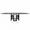 Mesa Imperial Cantos Redondeados de Bontempi. Muebles modernos italianos de madera.