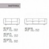 Sofá Daytona de Alivar. Muebles modernos italianos.
