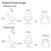 Butaca Dunas Inclass. Butacas tapizadas de diseño moderno para interiores.