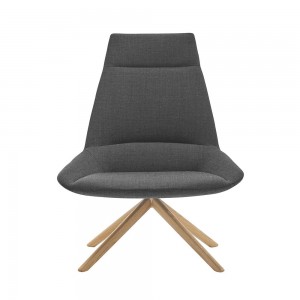 Butaca Dunas XL giratorio madera Inclass. Diseño tapizado ideal para salón.