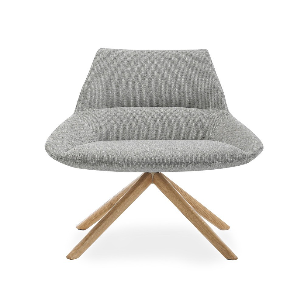 Butaca Dunas XL giratorio madera Inclass. Diseño tapizado ideal para salón.