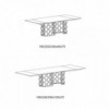 Mesa Majesty Extensible mármol de Bontempi. Muebles modernos italianos.