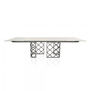 Mesa Majesty Extensible mármol de Bontempi. Muebles modernos italianos.