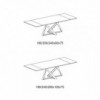 Mesa Millennium extensible mármol de Bontempi. Muebles modernos italianos.