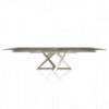 Mesa Millennium extensible mármol de Bontempi. Muebles modernos italianos.