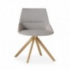 Silla Dunas XS giratorio madera Inclass. Diseño original para salón o oficina.