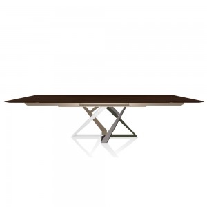 Mesa Millennium extensible de Bontempi. Muebles modernos de diseño italiano.