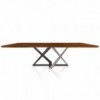 Mesa Millennium de madera o mármol de Bontempi. Muebles modernos italianos.