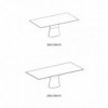Mesa Podium Rectangular de Bontempi. Muebles modernos de diseño italiano.