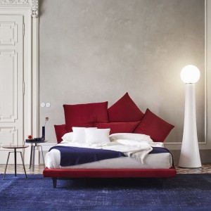 Cama doble Picabia de Bonaldo. Mobiliario de diseño de camas matrimoniales.