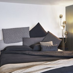 Cama doble Picabia de Bonaldo. Mobiliario de diseño de camas matrimoniales.