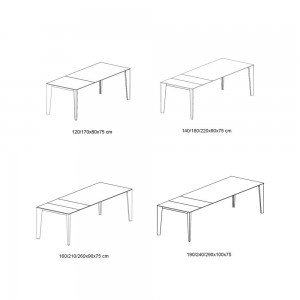 Mesa Cruz Cerámica o Mármol de Bontempi. Muebles modernos de diseño italiano.
