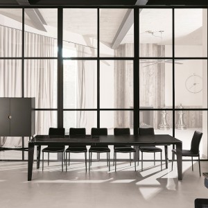 Mesa Cruz Extensible XXL de Bontempi. Muebles modernos italianos. Mesas modernas.